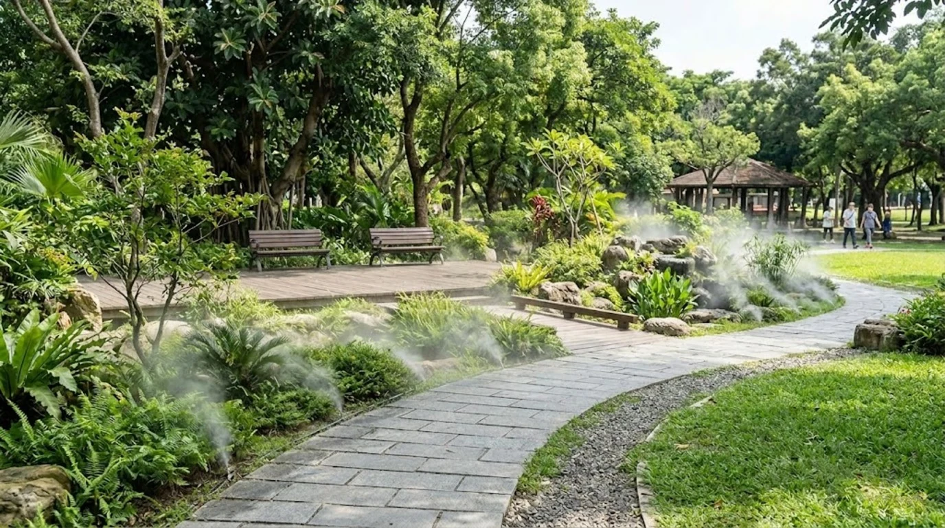 公園造霧