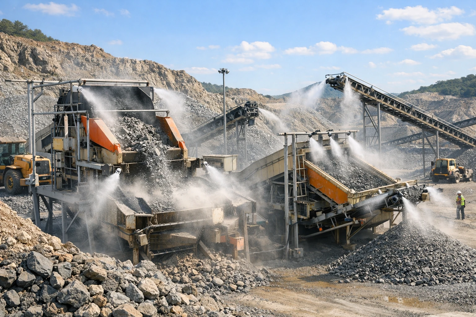 礦場破碎區抑塵